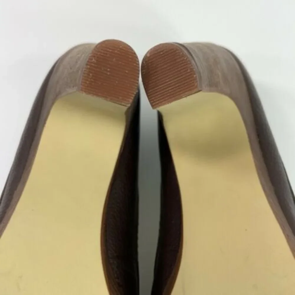 Steve Madden Luxe Vision Leather Peep-toe Platform Pumps 7.5